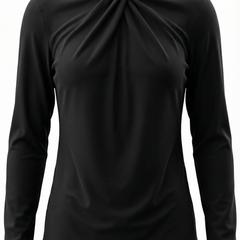 Jamie | Blusa con Cuello Alto y Lazo