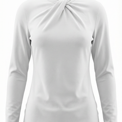 Jamie | Blusa con Cuello Alto y Lazo