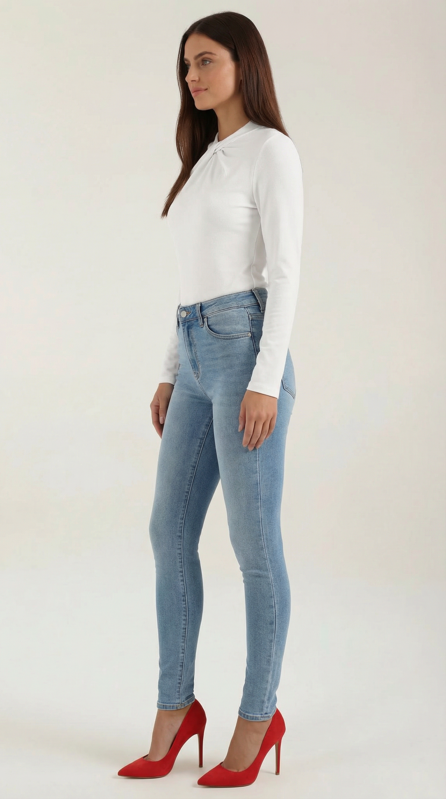 Jamie | Blusa con Cuello Alto y Lazo
