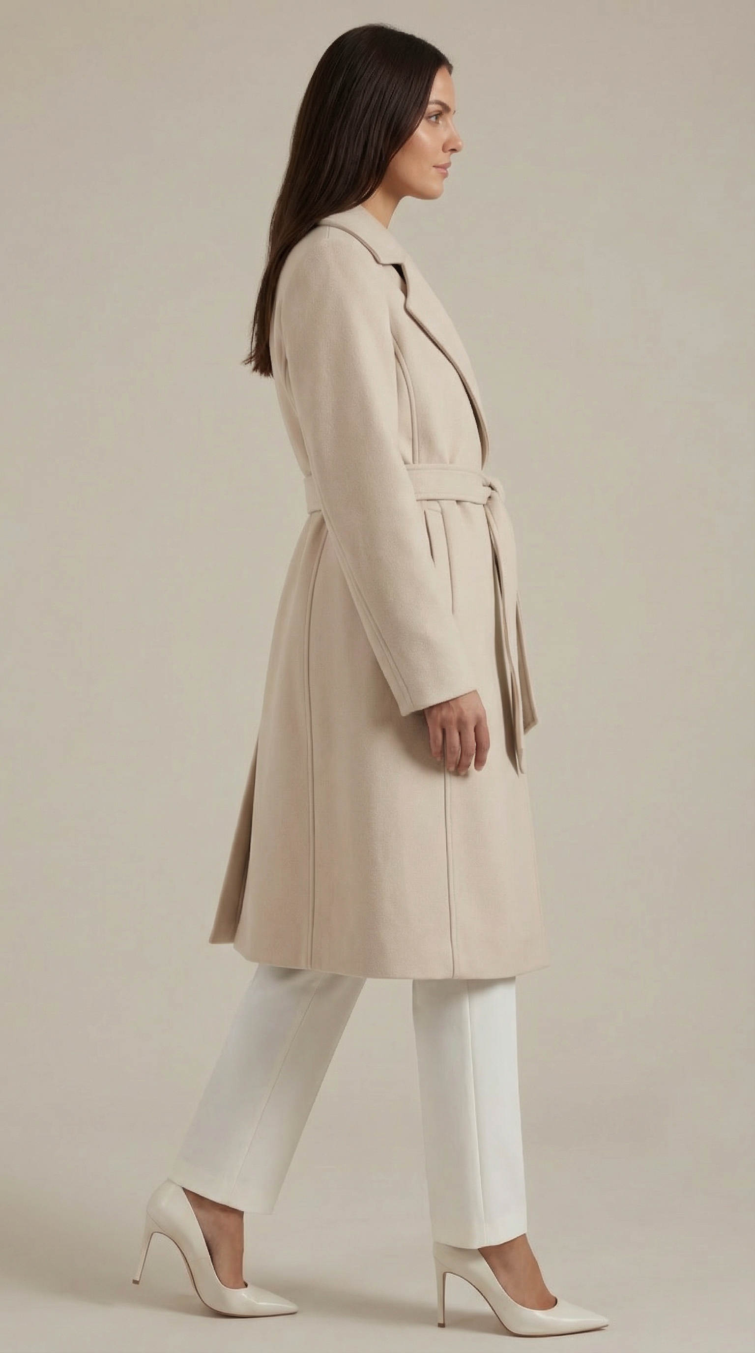 Joyce | Gabardina de Lana con Cinturón
