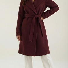 Joyce | Gabardina de Lana con Cinturón