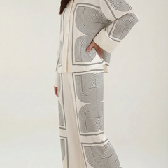 Jude | Pantalón Ancho con Estampado Gráfico