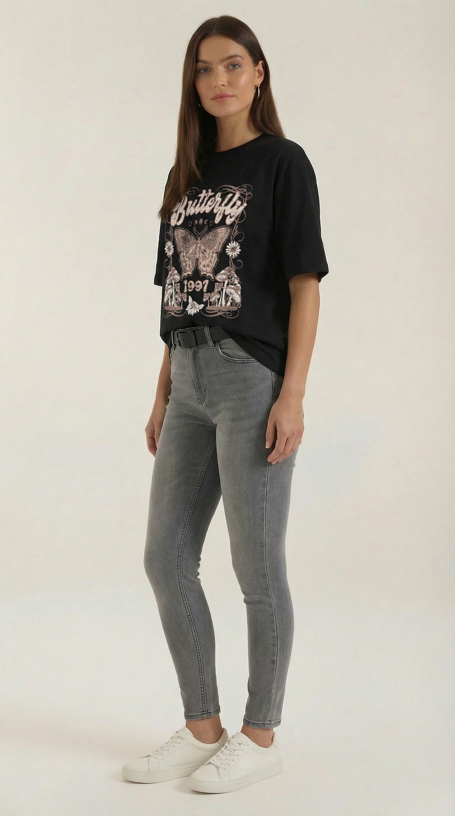 Justine | Camiseta Gráfica Oversize