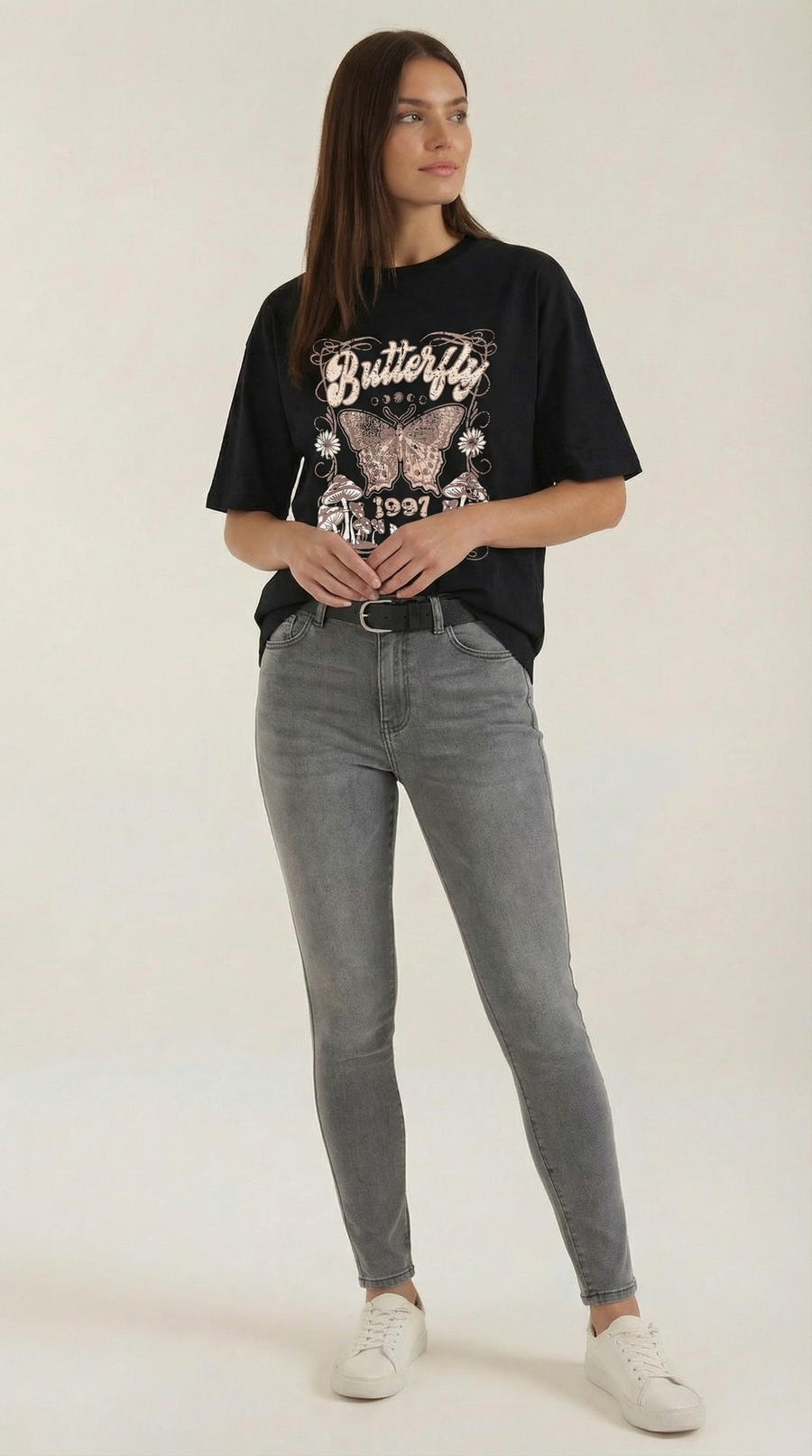 Justine | Camiseta Gráfica Oversize