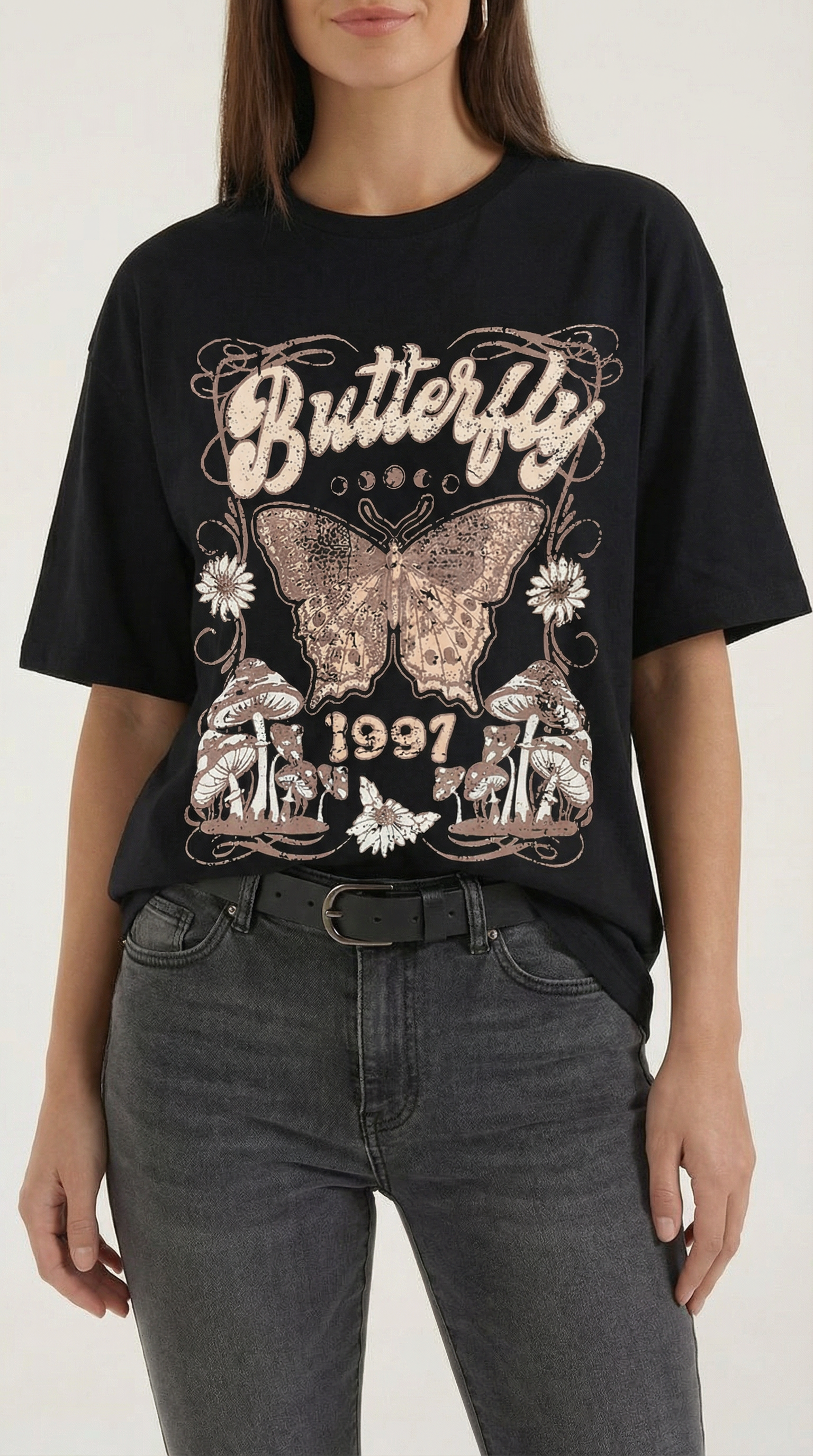 Justine | Camiseta Gráfica Oversize