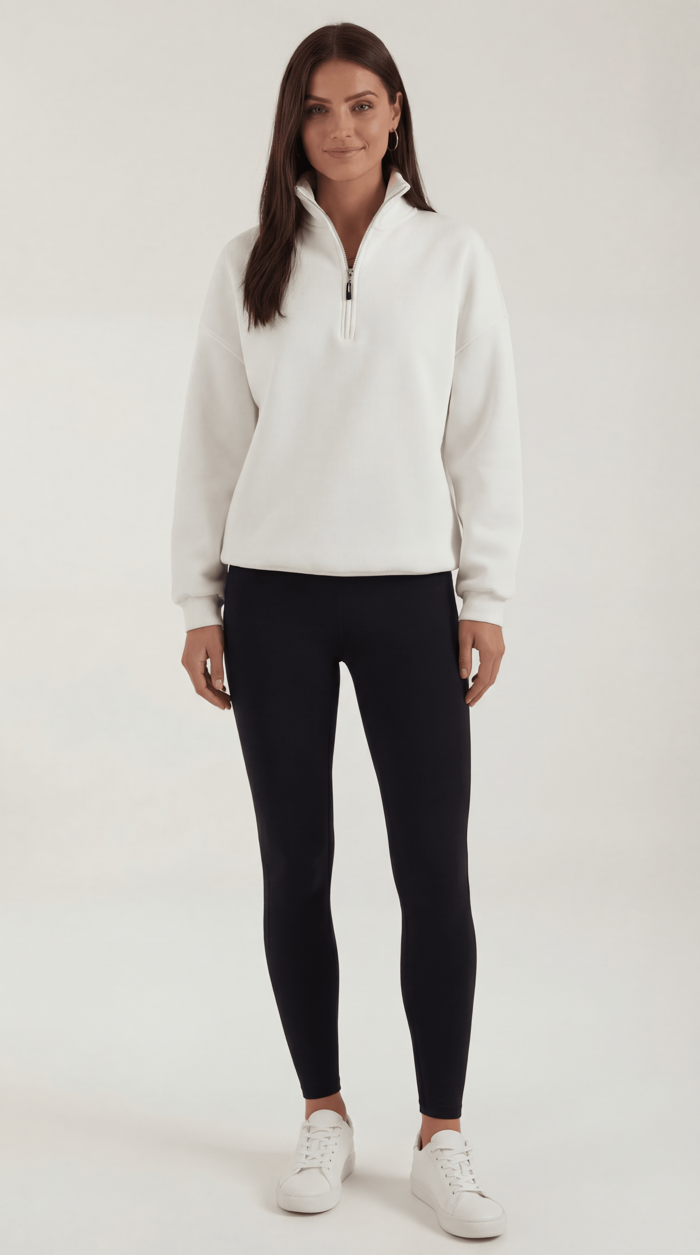 Lori | Suéter Oversize con Media Cremallera