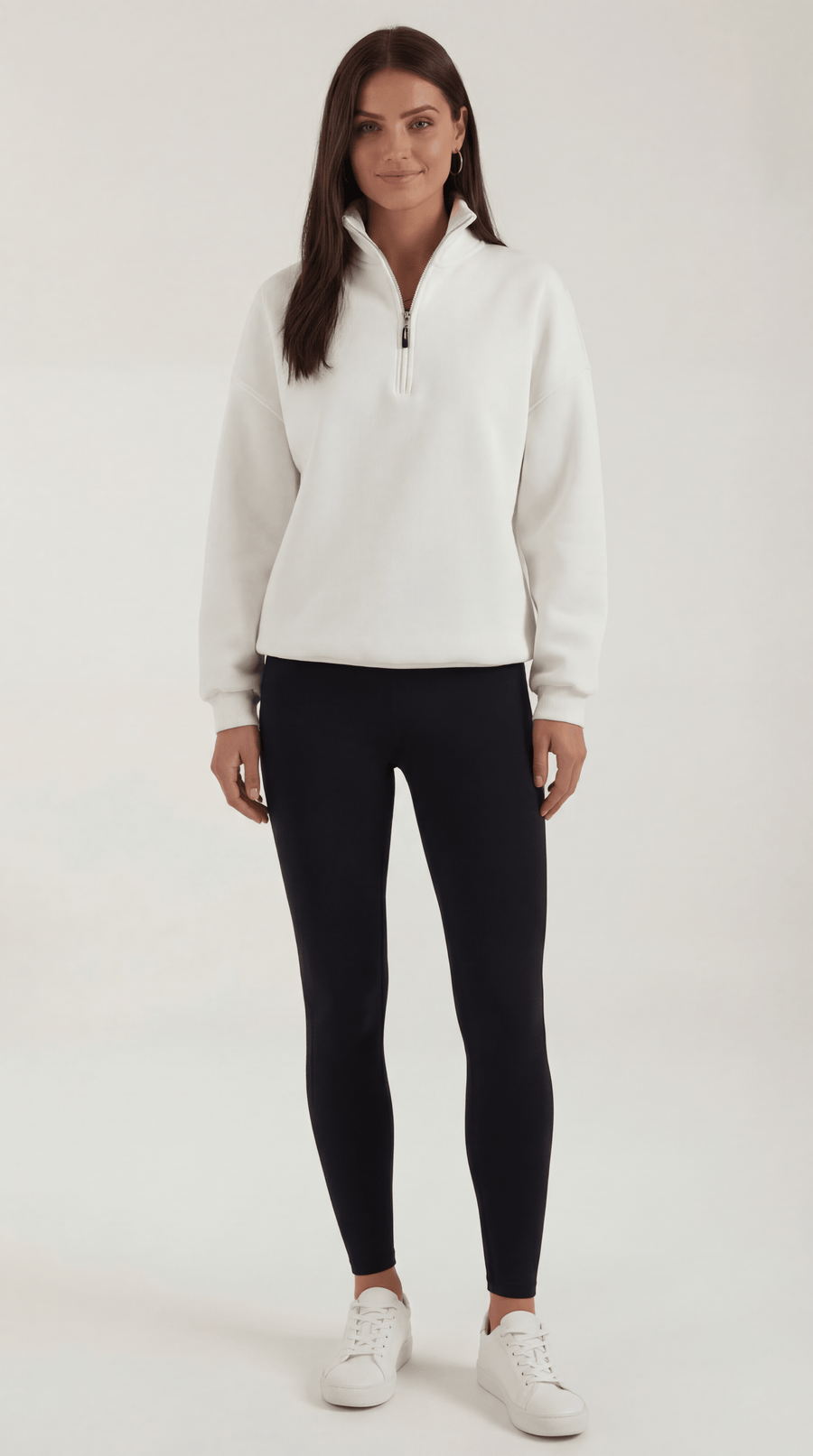 Lori | Suéter Oversize con Media Cremallera