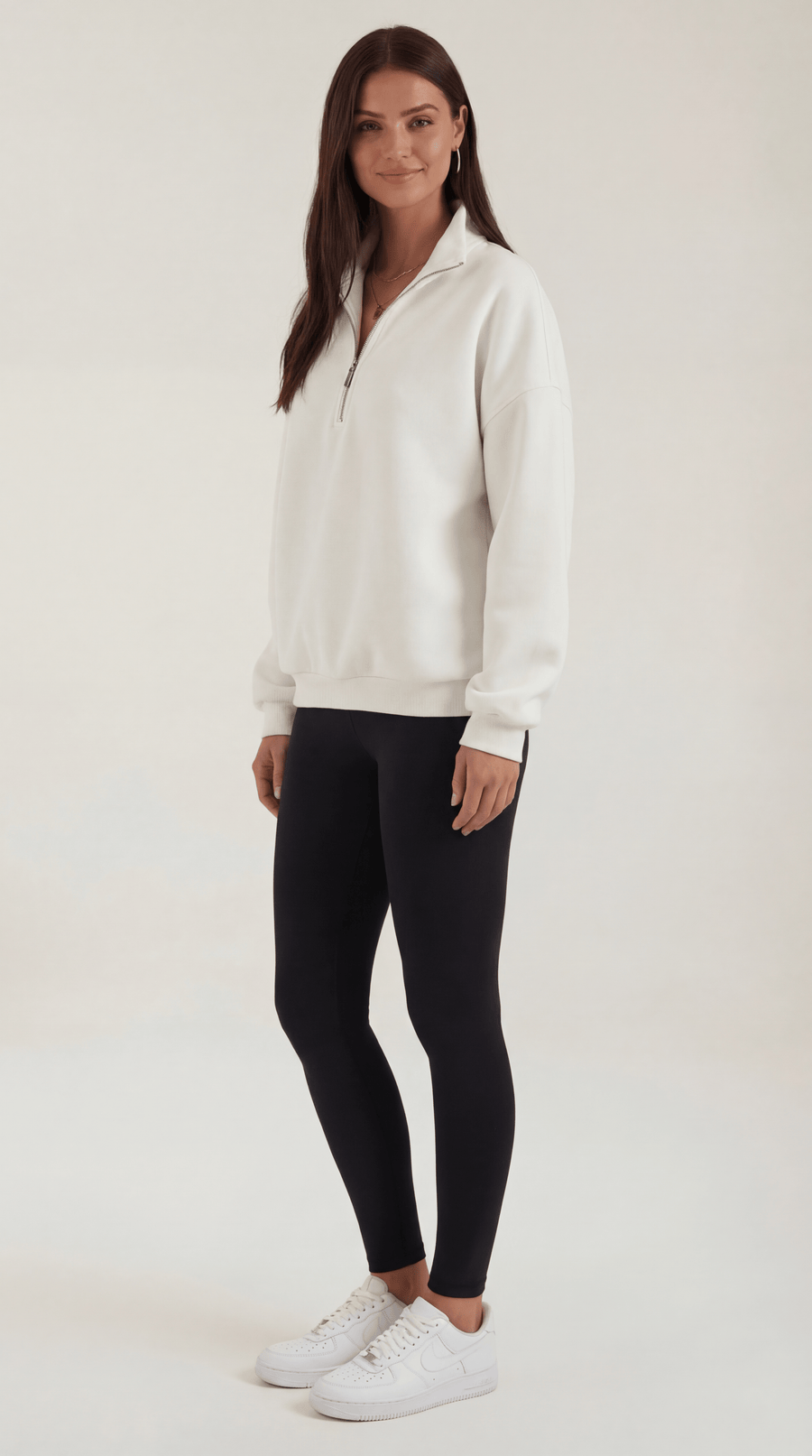 Lori | Suéter Oversize con Media Cremallera
