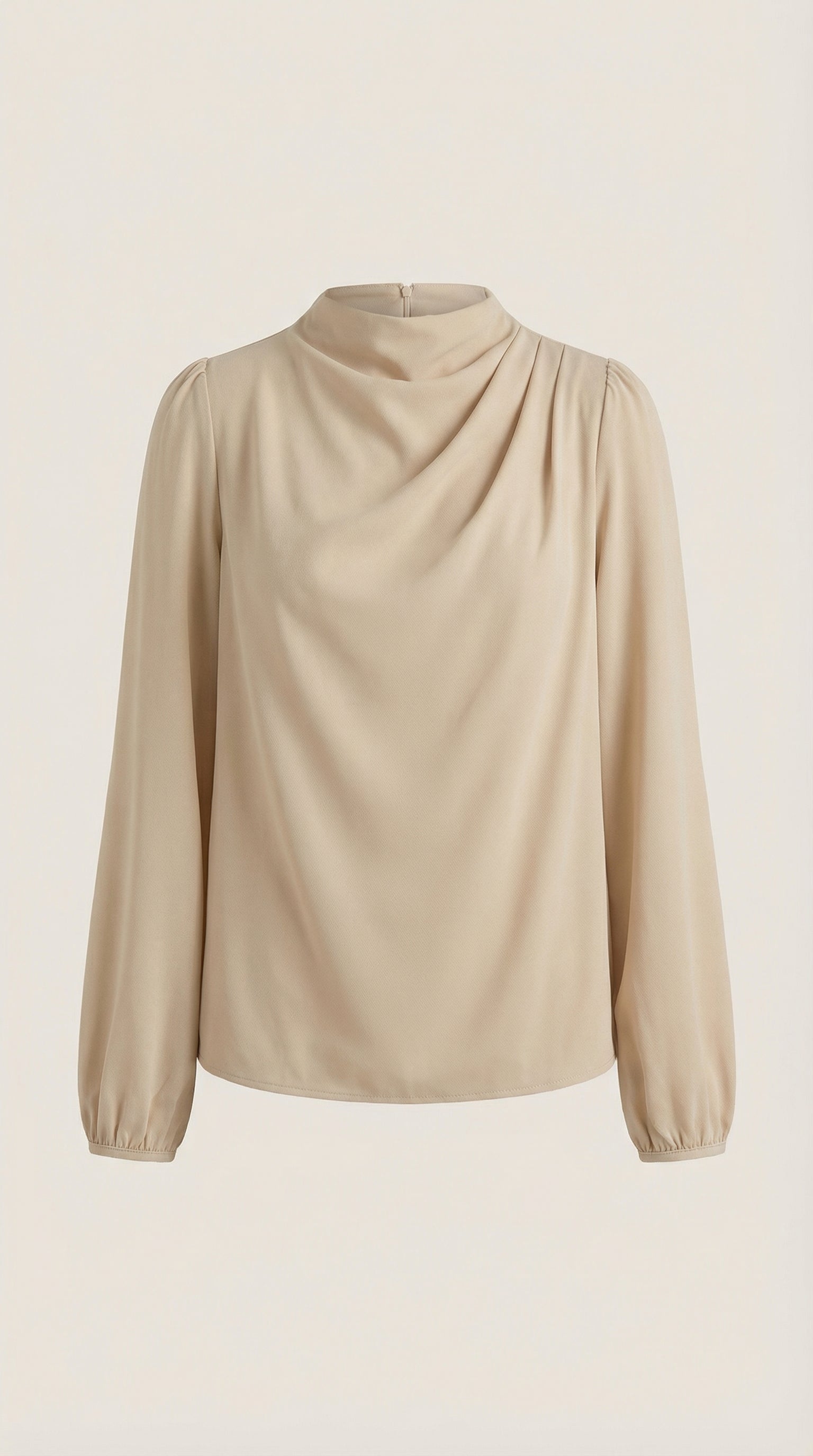 Marcia | Blusa Drapeada de Manga Larga