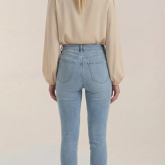 Marcia | Blusa Drapeada de Manga Larga
