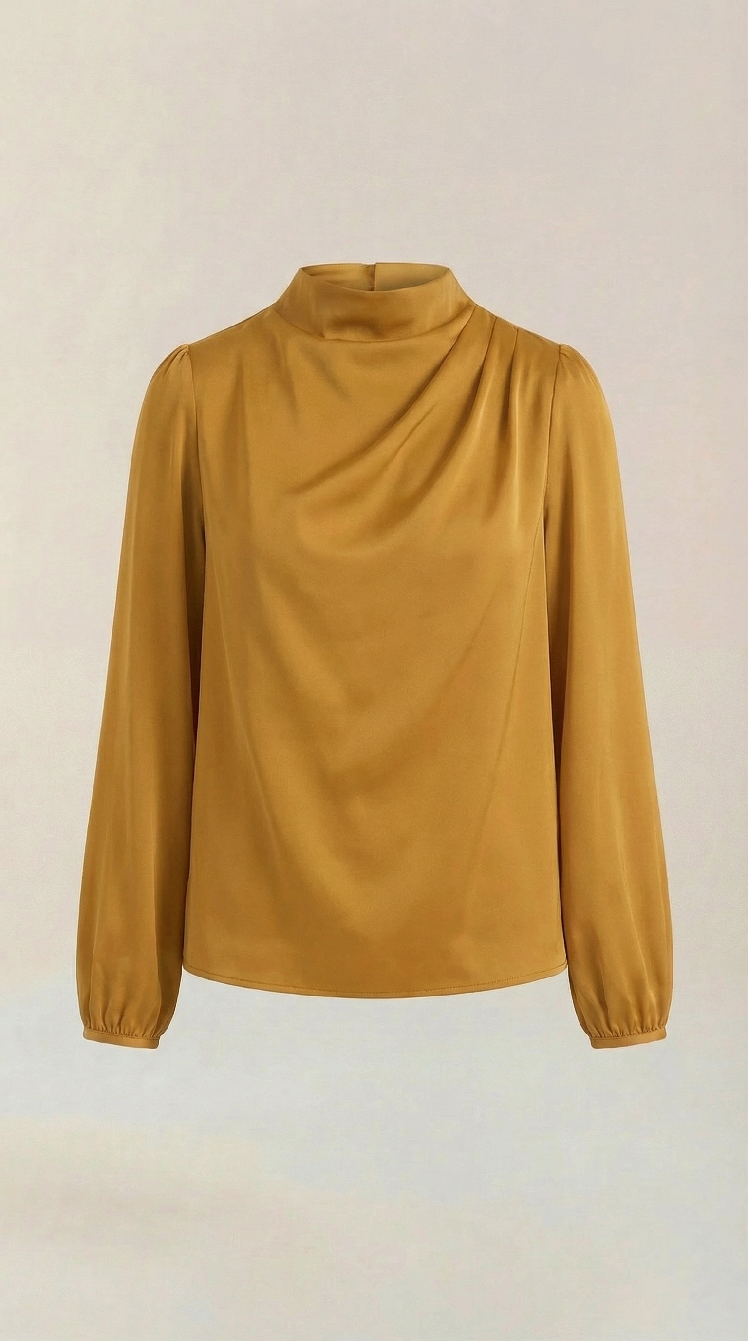 Marcia | Blusa Drapeada de Manga Larga