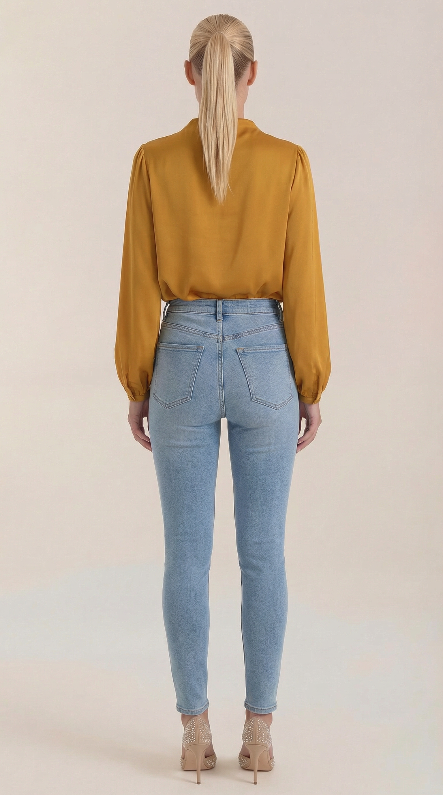 Marcia | Blusa Drapeada de Manga Larga