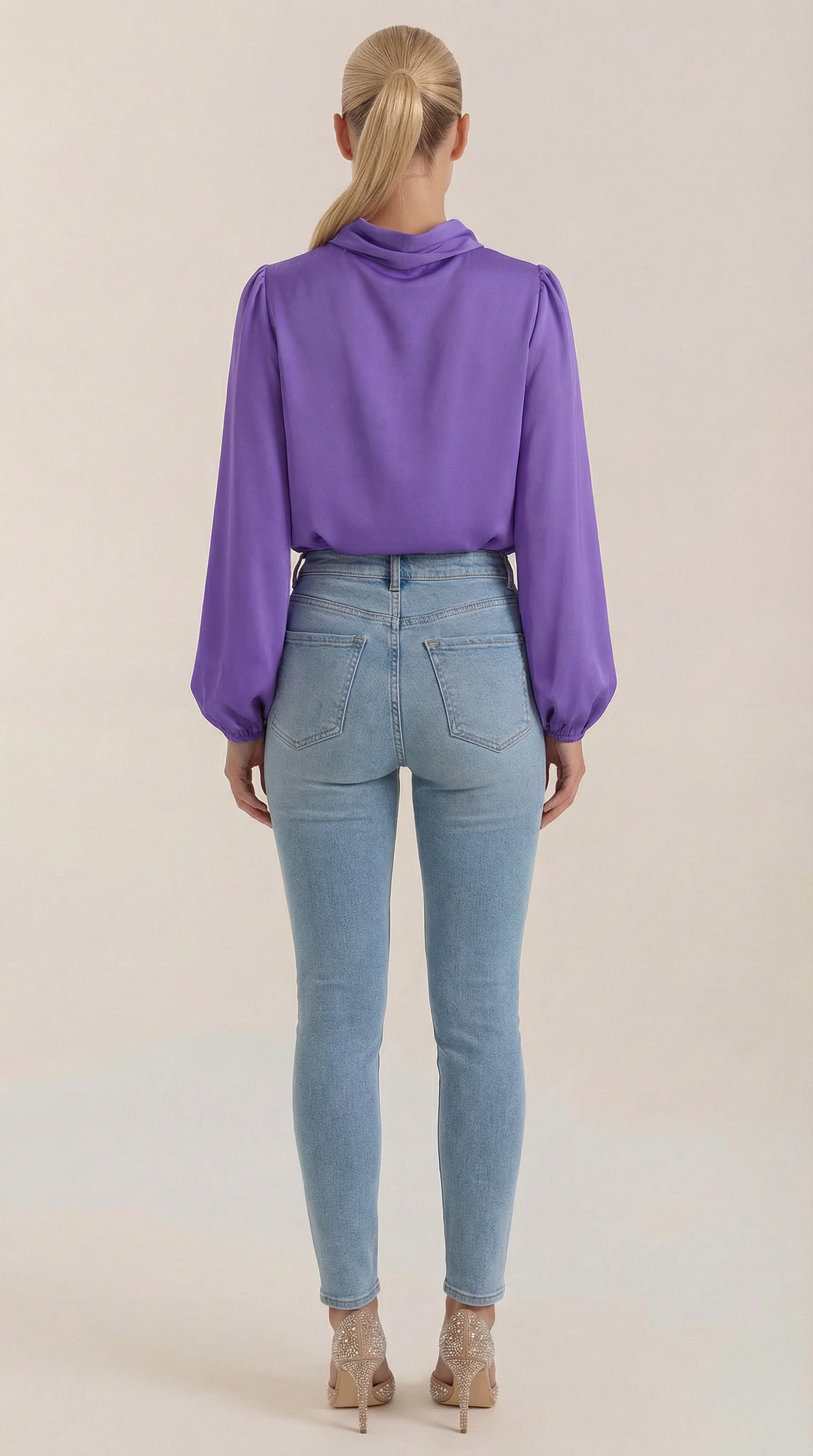 Marcia | Blusa Drapeada de Manga Larga