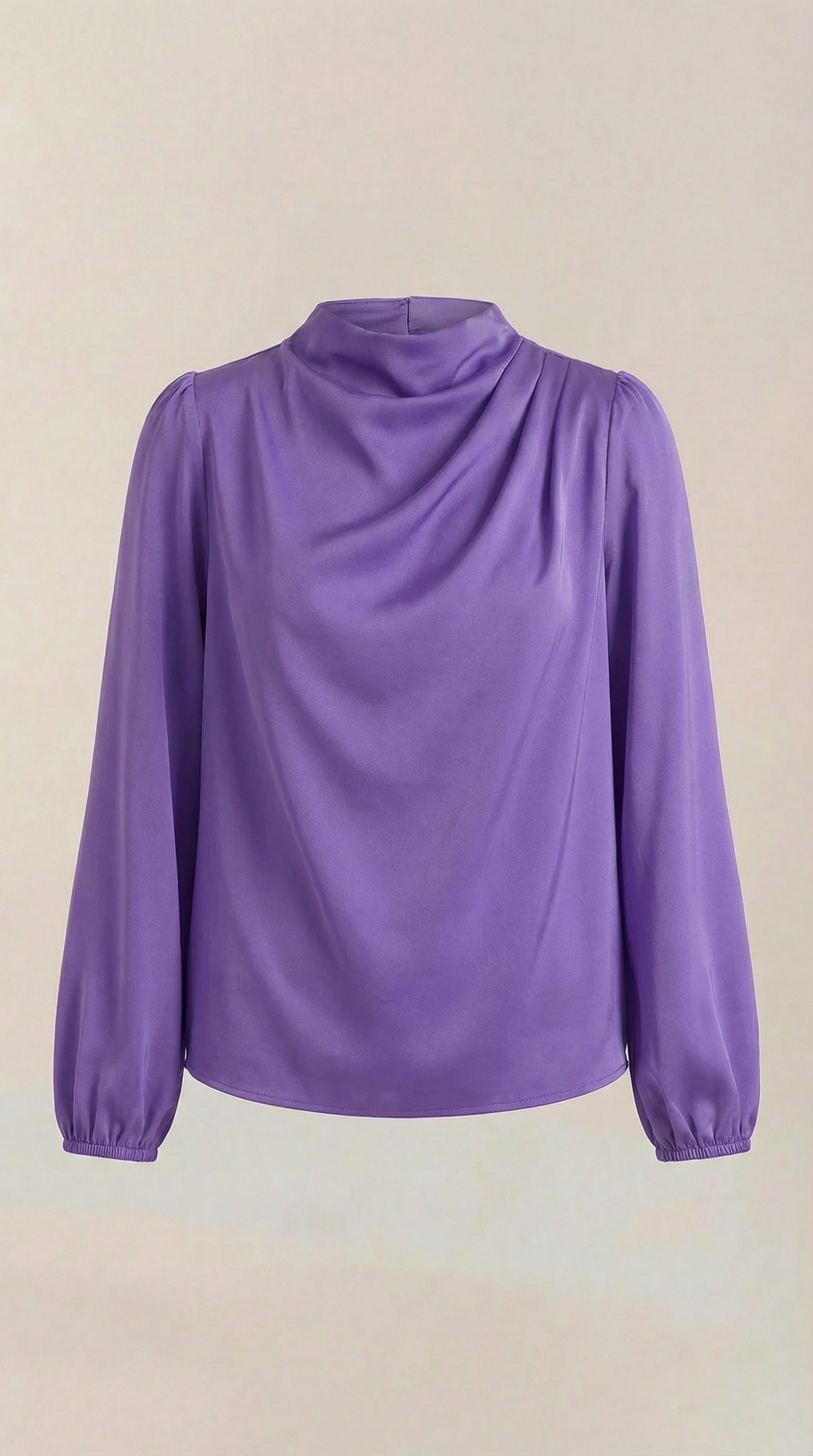 Marcia | Blusa Drapeada de Manga Larga