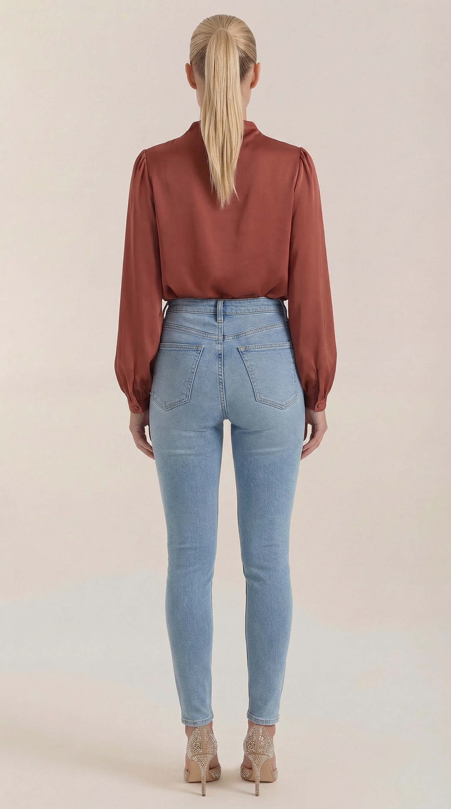 Marcia | Blusa Drapeada de Manga Larga