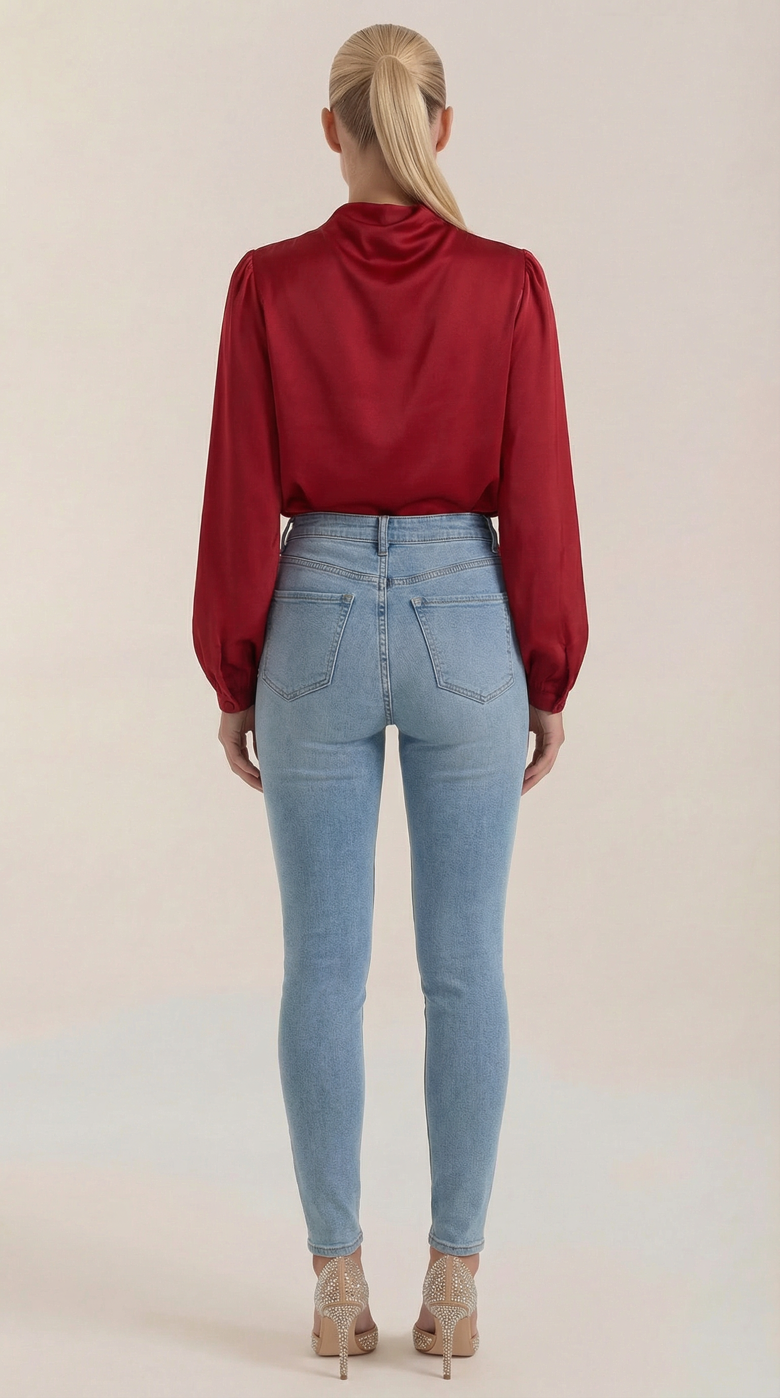 Marcia | Blusa Drapeada de Manga Larga