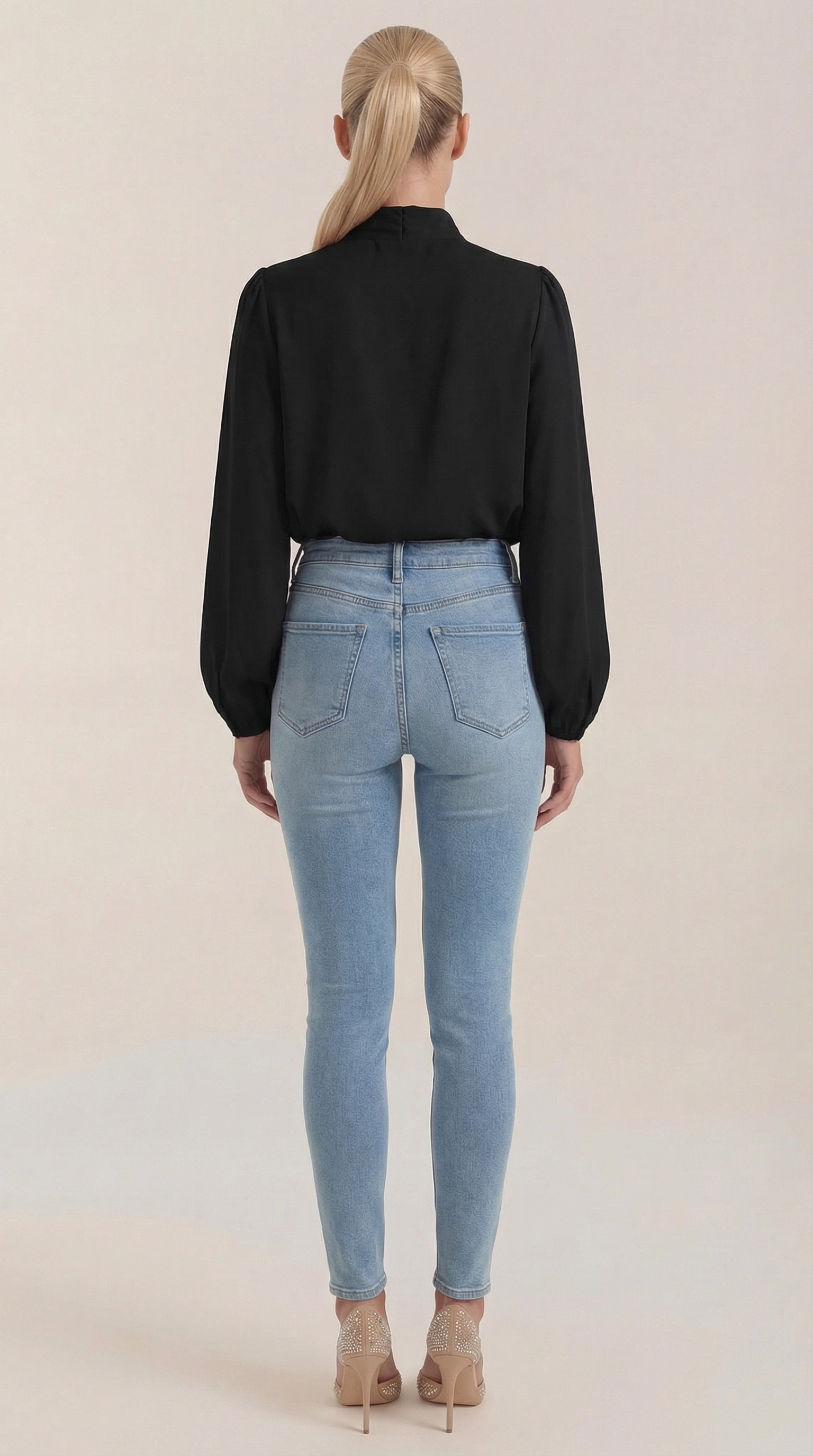 Marcia | Blusa Drapeada de Manga Larga