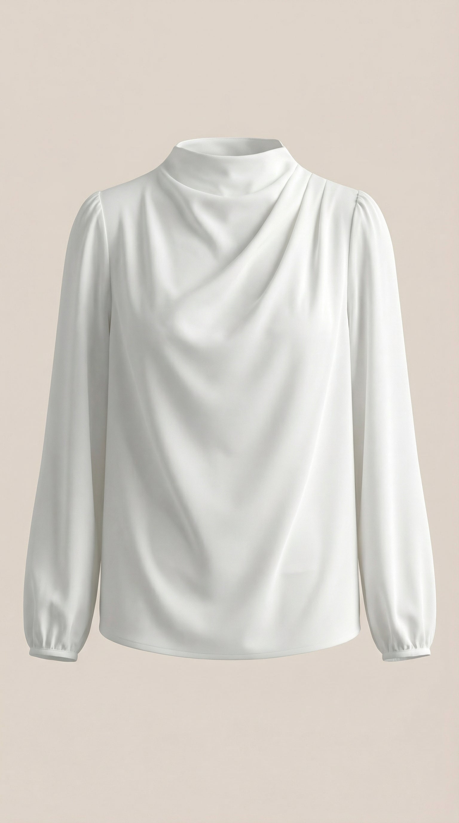 Marcia | Blusa Drapeada de Manga Larga