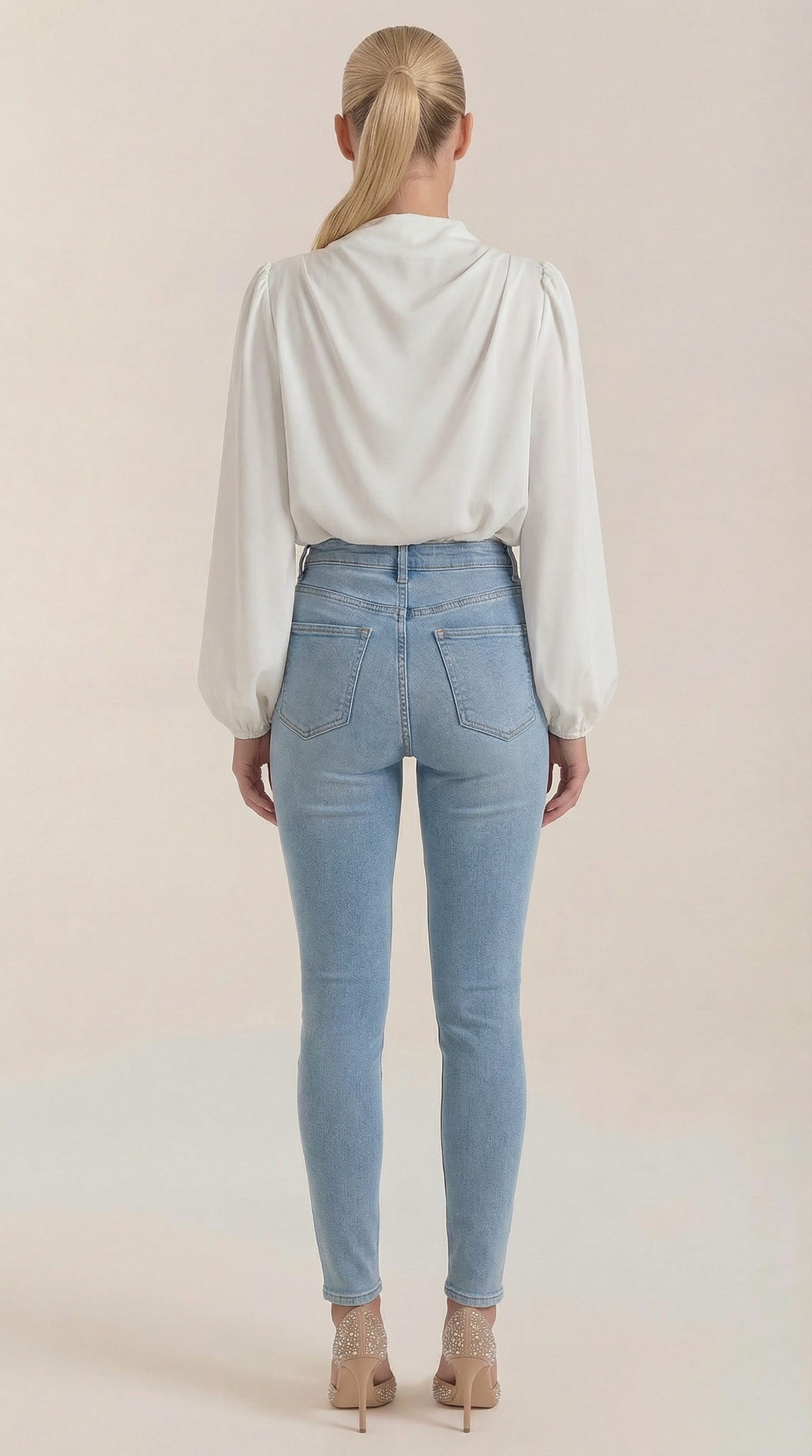Marcia | Blusa Drapeada de Manga Larga