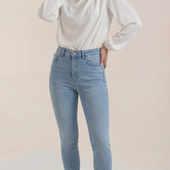 Marcia | Blusa Drapeada de Manga Larga