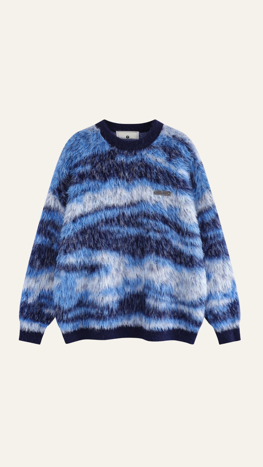 Zaira | Suéter Largo de Punto Estampado