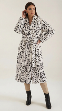 Morgana | Chaqueta larga de cuero sintético