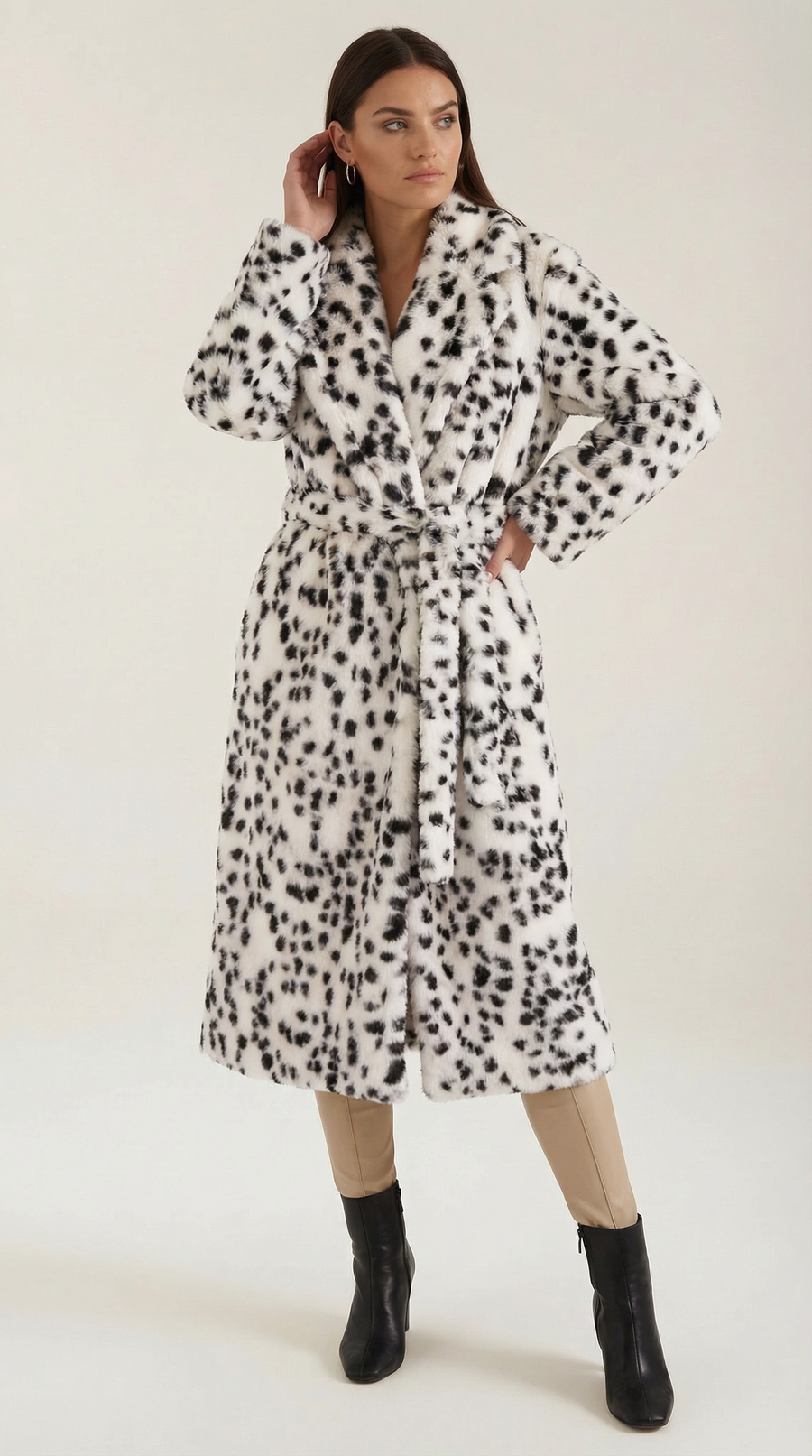 Morgana | Chaqueta Larga de Cuero Sintético