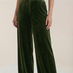Nadine | Pantalón Ancho de Terciopelo