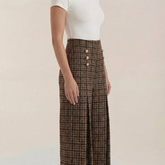Naomi | Pantalón de Cuadros Clásico