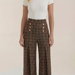 Naomi | Pantalón de Cuadros Clásico