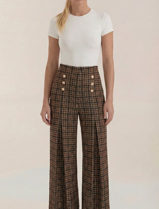 Naomi | Pantalón de Cuadros Clásico