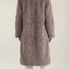 Narcissa | Chaqueta Larga de Piel Sintética