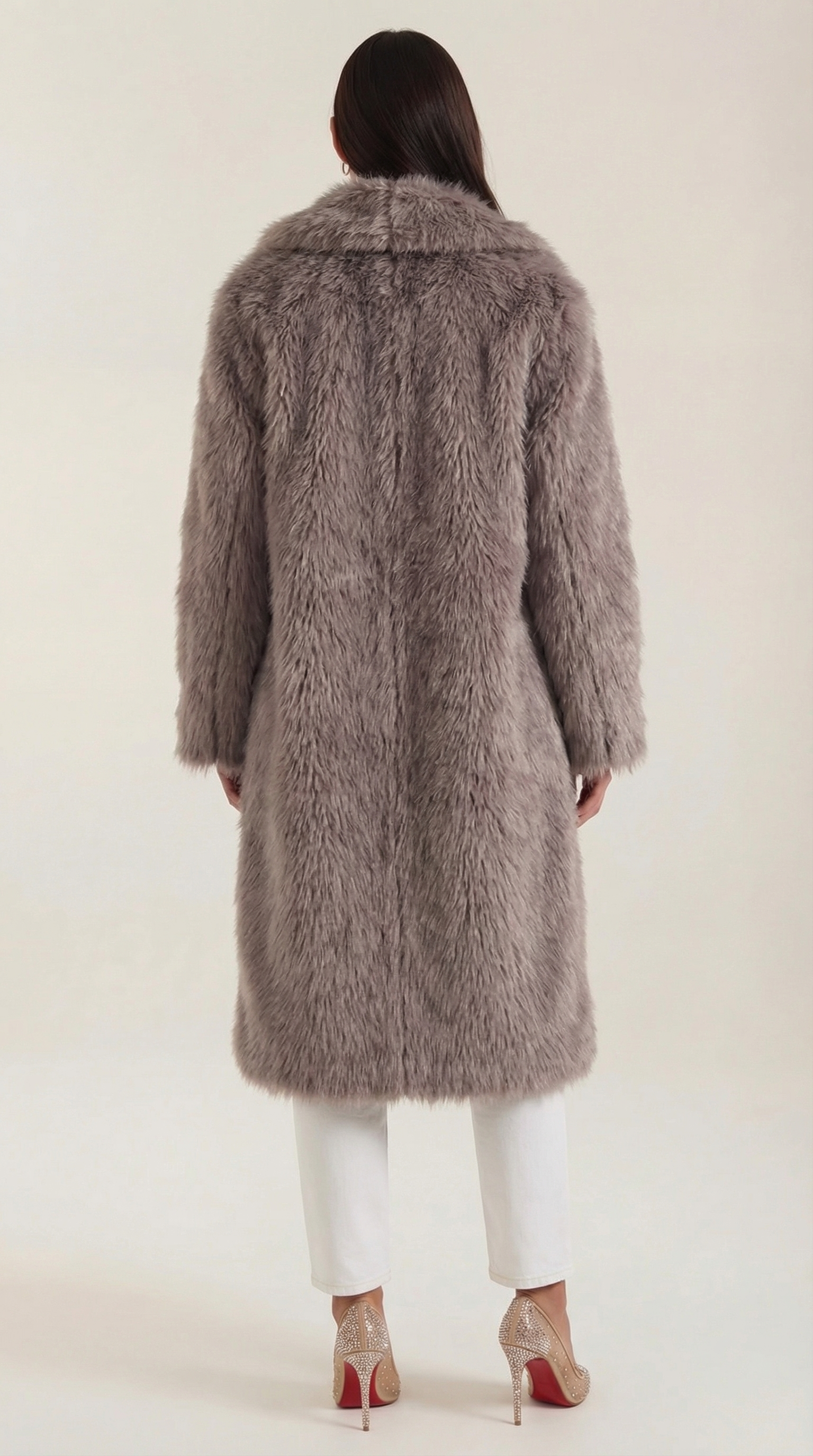 Narcissa | Chaqueta Larga de Piel Sintética
