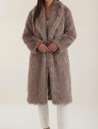 Narcissa | Chaqueta Larga de Piel Sintética