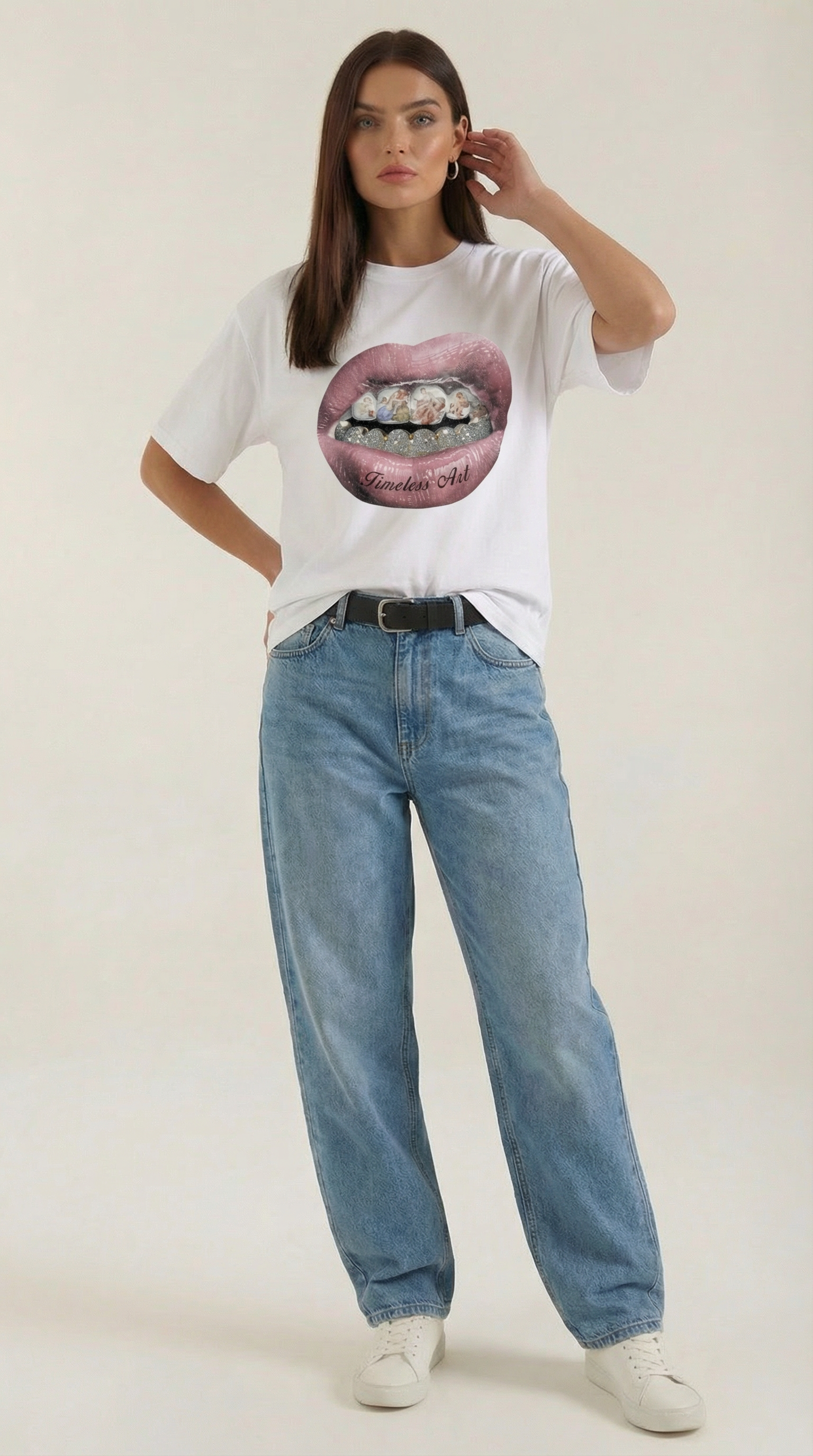 Natalia | Camiseta Oversize con Diseño Gráfico