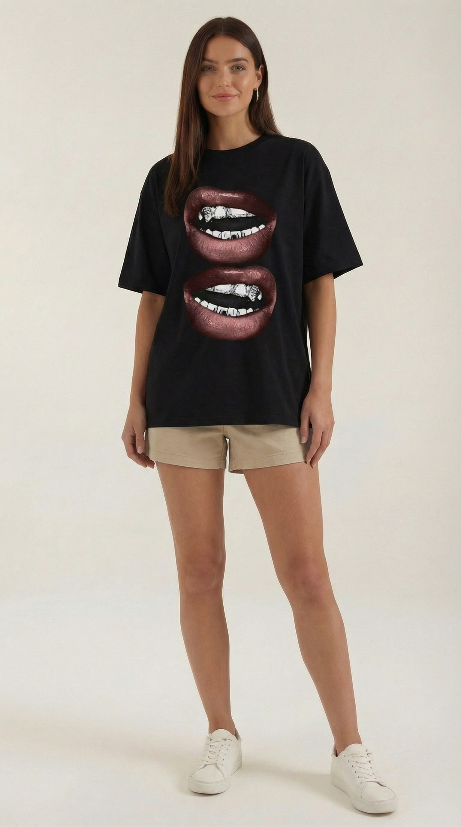 Natalia | Camiseta Oversize con Diseño Gráfico
