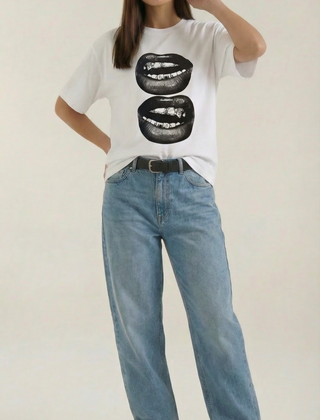Natalia | Camiseta Oversize con Diseño Gráfico