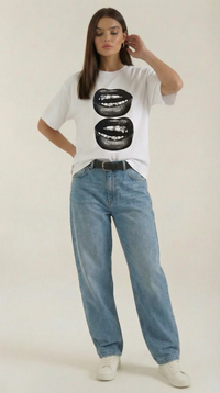 Natalia | Camiseta oversize con diseño gráfico