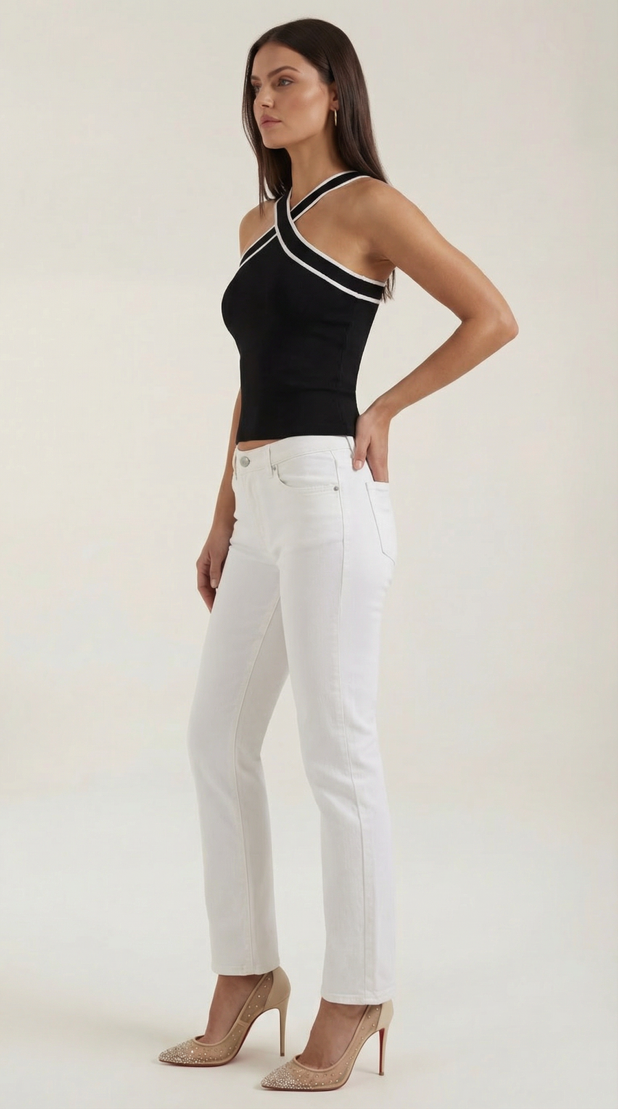 Nia | Top Halter Entrelazado