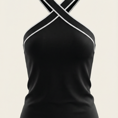 Nia | Top Halter Entrelazado