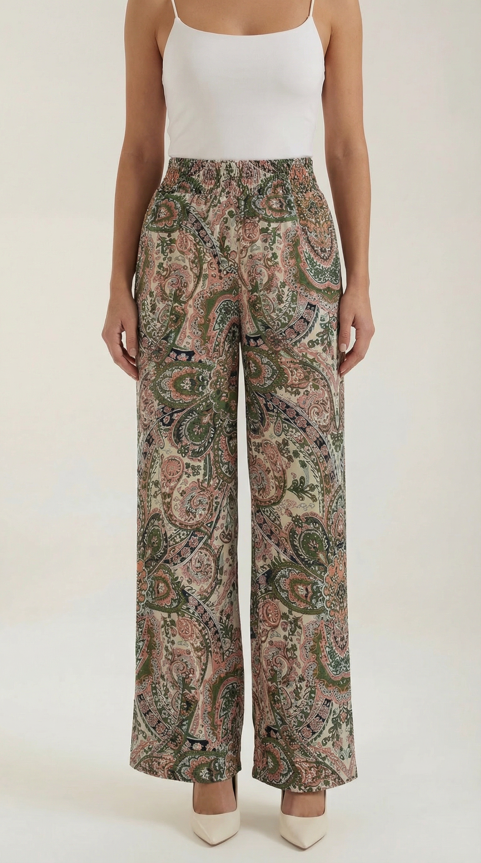 Perla | Pantalón con Estampado Paisley