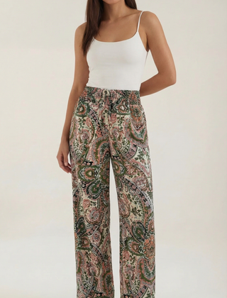 Perla | Pantalón con Estampado Paisley