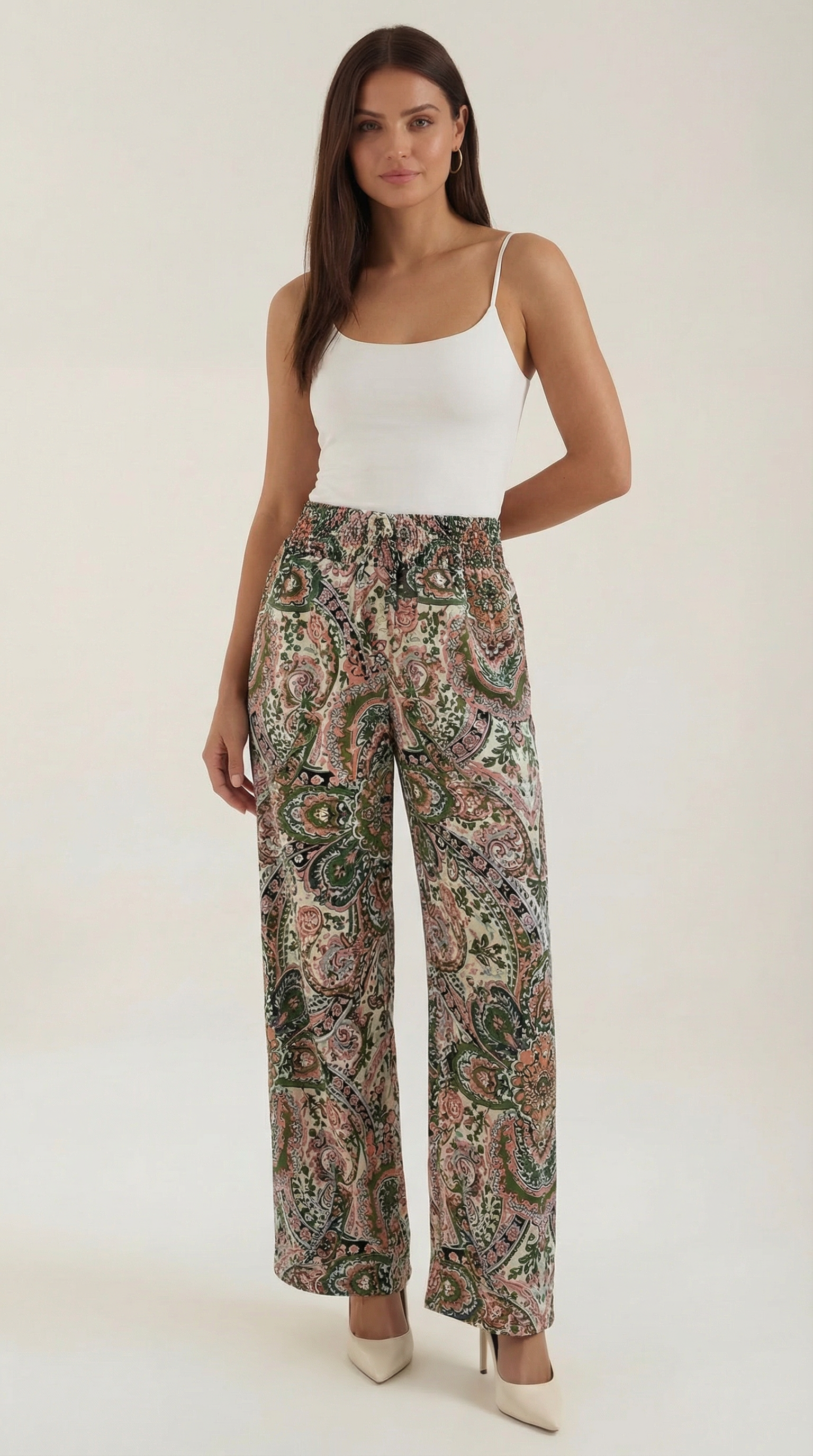 Perla | Pantalón con Estampado Paisley