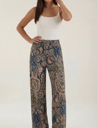 Perla | Pantalón con Estampado Paisley