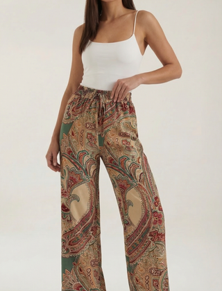 Perla | Pantalón con Estampado Paisley