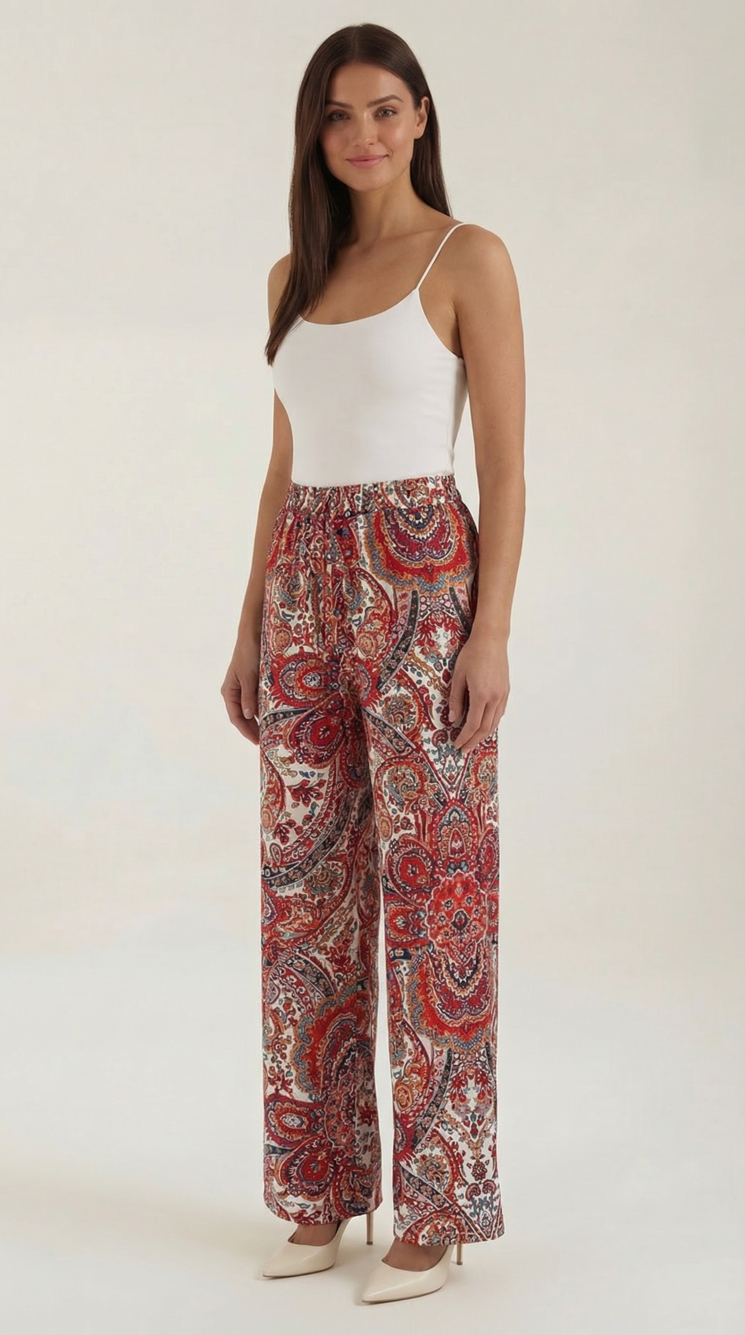 Perla | Pantalón con Estampado Paisley