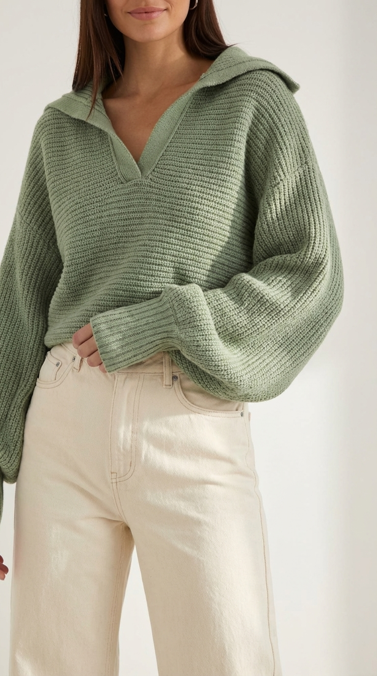 Pauline | Suéter Grueso de Cuello Alto