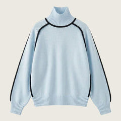 Amaya | Suéter de Cuello Alto con Contraste