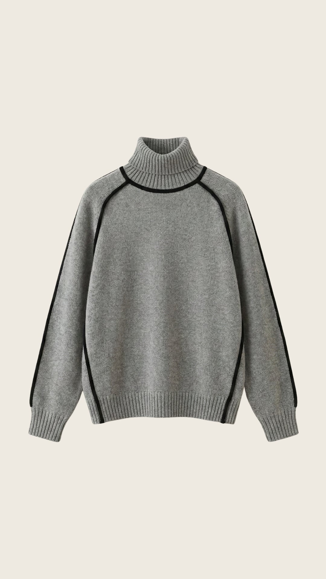 Amaya | Suéter de Cuello Alto con Contraste