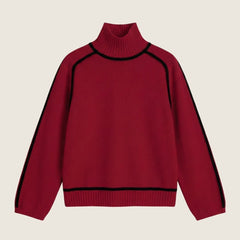 Amaya | Suéter de Cuello Alto con Contraste